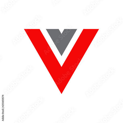 V letter logo design vector template