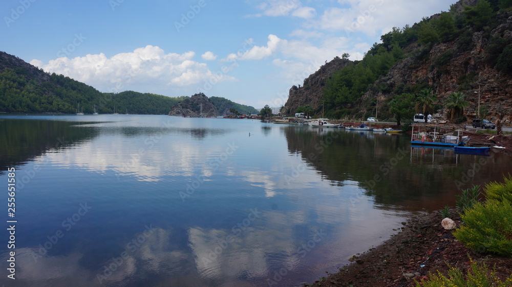 Orhaniye in Marmaris calm sea