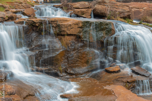 Long Exposure of Falls Park on the Reedy River in Greenville, South Carolina