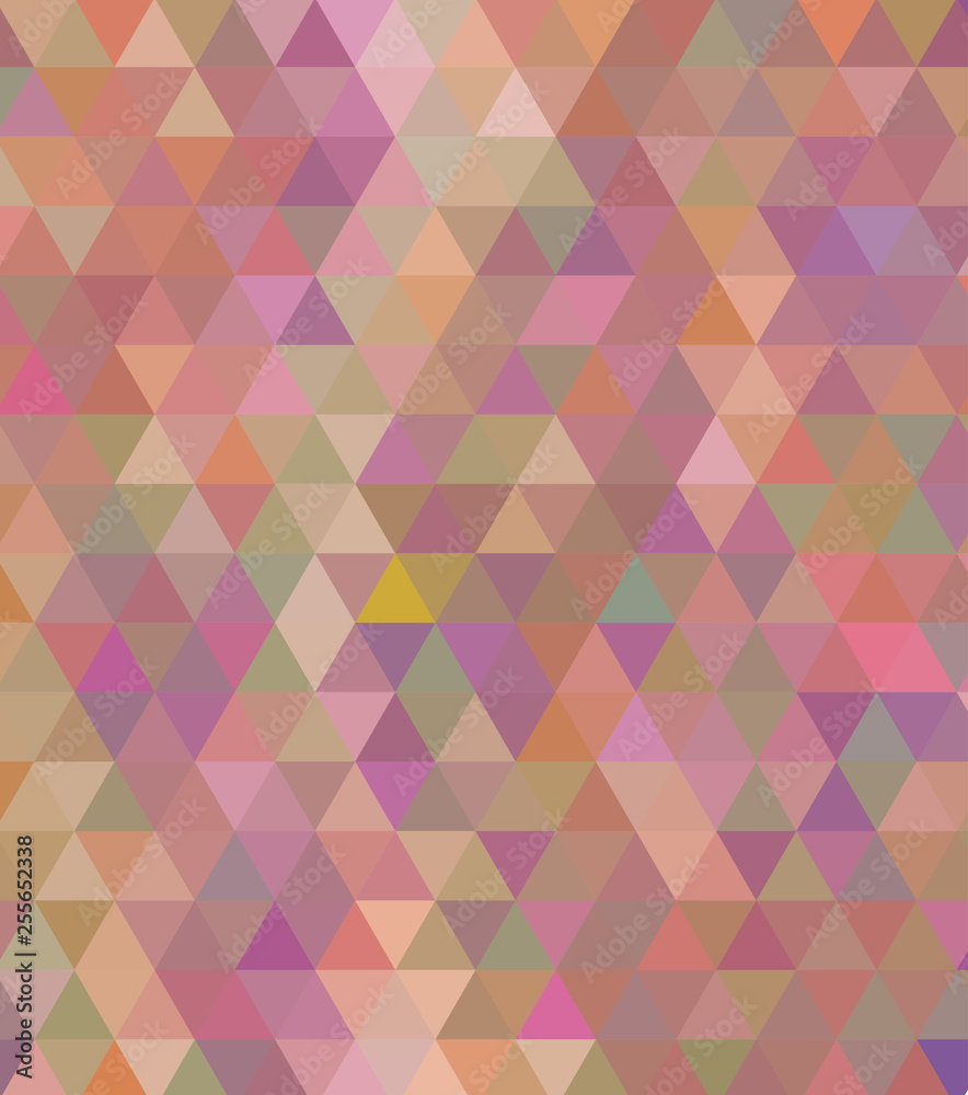 Red and orang color triangular background. abstract illustration.