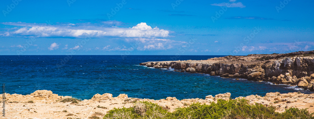 Seascape in Cyprus Ayia Napa, national forest park