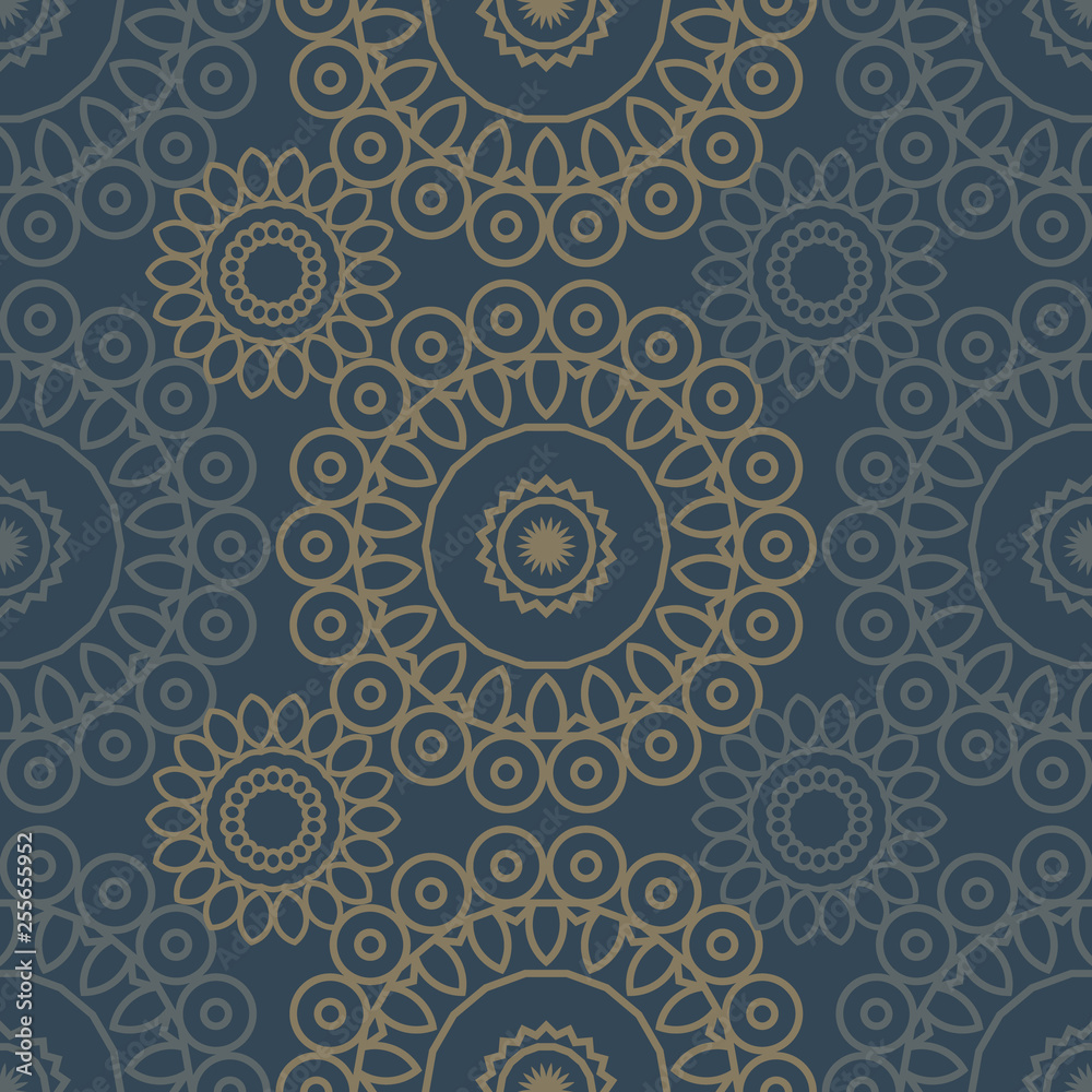 circular lacy seamless pattern