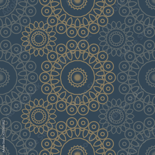circular lacy seamless pattern