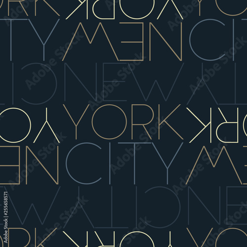 Photography New York City, USA seamless pattern
