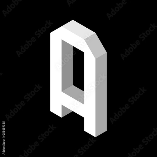 3d Letter A logo icon desig...