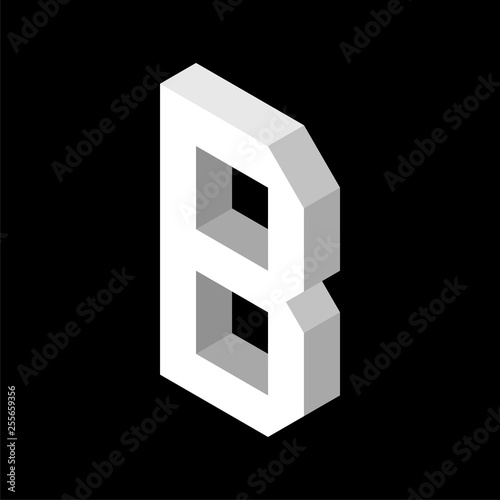 3d Letter B logo icon desig...
