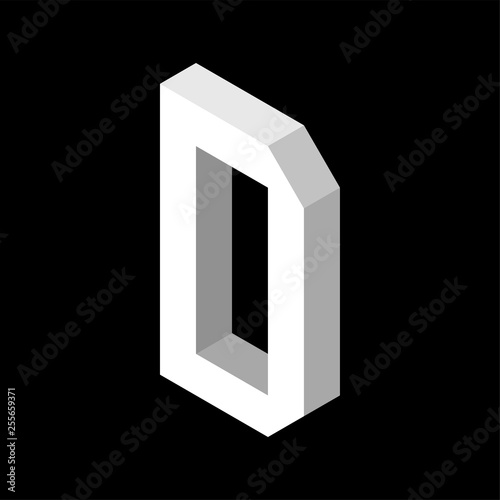 3d Letter D logo icon desig...