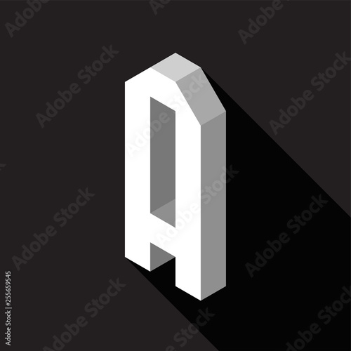 3d Letter A logo icon desig...