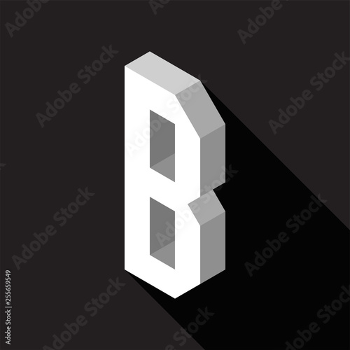 3d Letter B logo icon desig...