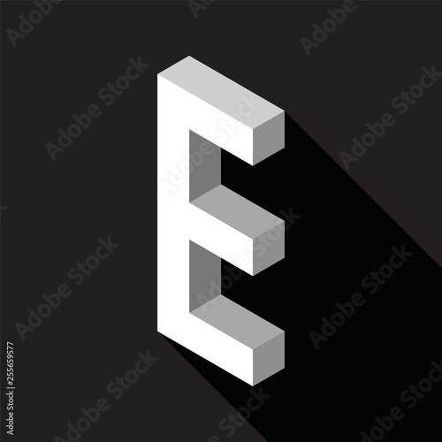 3d Letter E  logo icon desi...