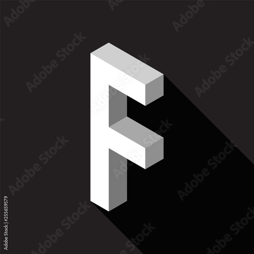3d Letter F logo icon desig...
