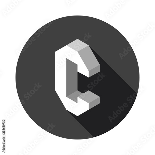 3d Letter C logo icon desig...