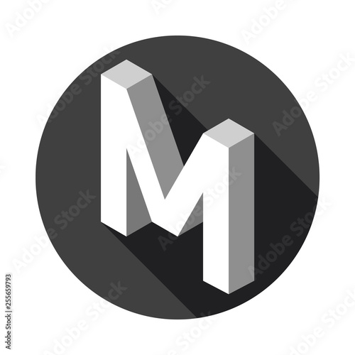 3d Letter M logo icon desig...
