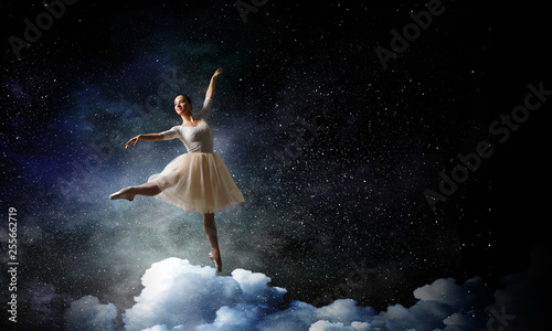 Ballet dancer in jump