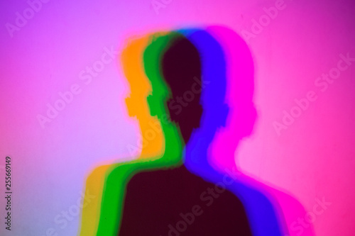 psychedelic image in 4 color tones