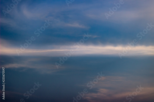 beautiful sky and clouds at sunset in venezuela © ric