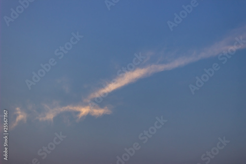 beautiful sky and clouds at sunset in venezuela