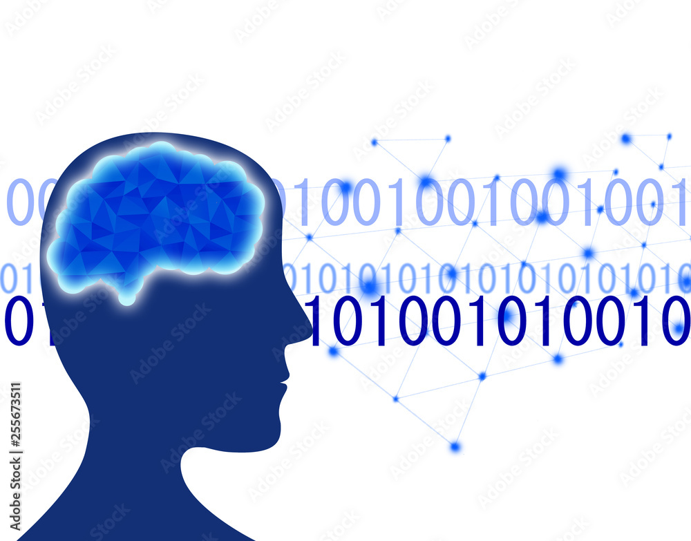 AI　人工知能　テクノロジー　頭脳　未来　データ