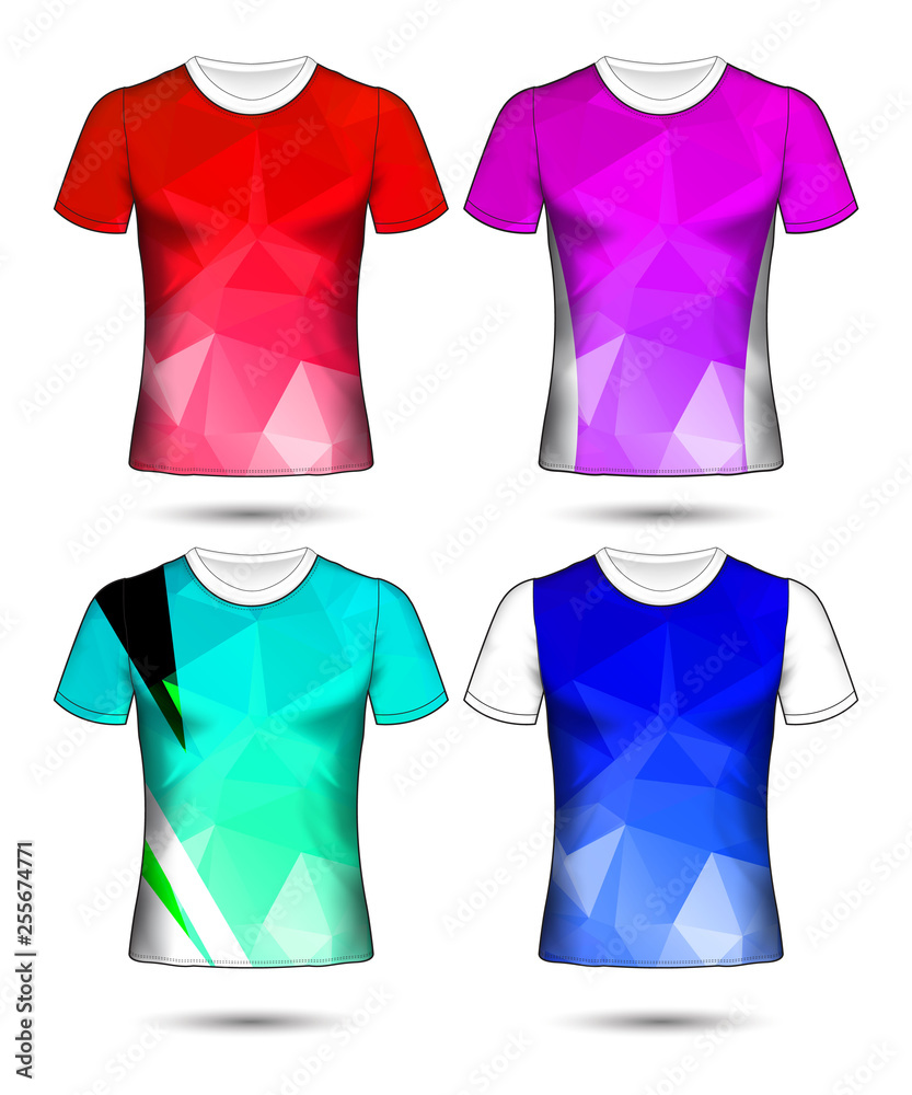 Set of soccer kit or football jersey template for football club Set of soccer kit or football jersey template for football club
