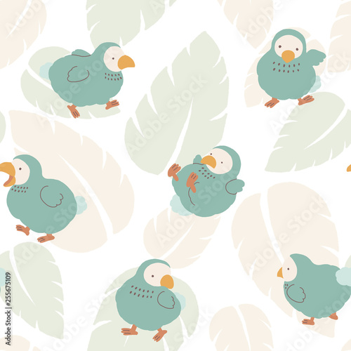 Cute Dodo bird illustration pattern Stock Illustration | Adobe Stock