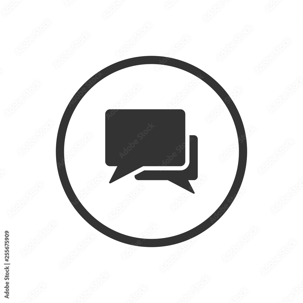 Naklejka premium chat bubble speech vector design template
