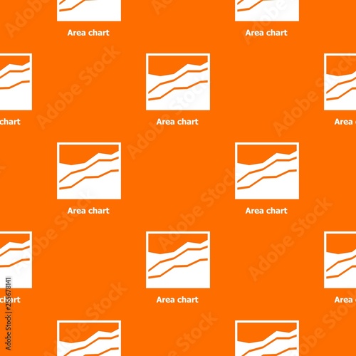 Area chart pattern vector orange for any web design best photo