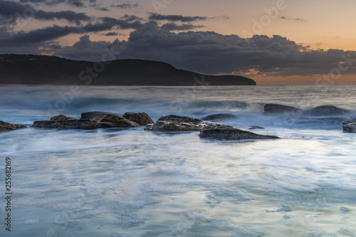Rocky Sunrise Seascape © Merrillie