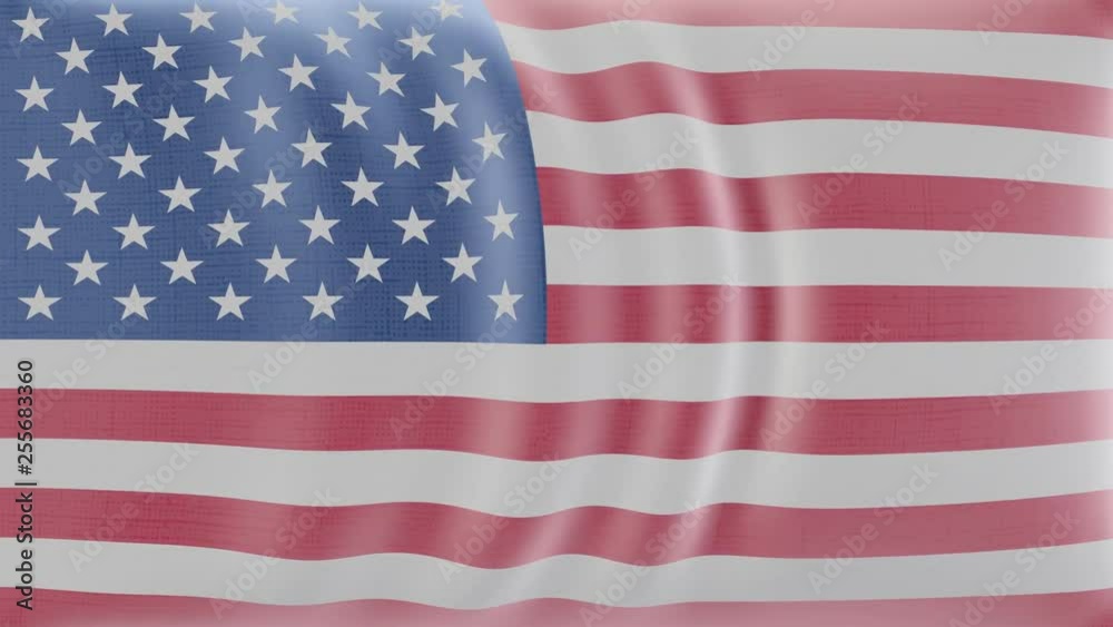 Seamlessly Looping United States Flag Series C Seamlessly Looping United States Flag Series C