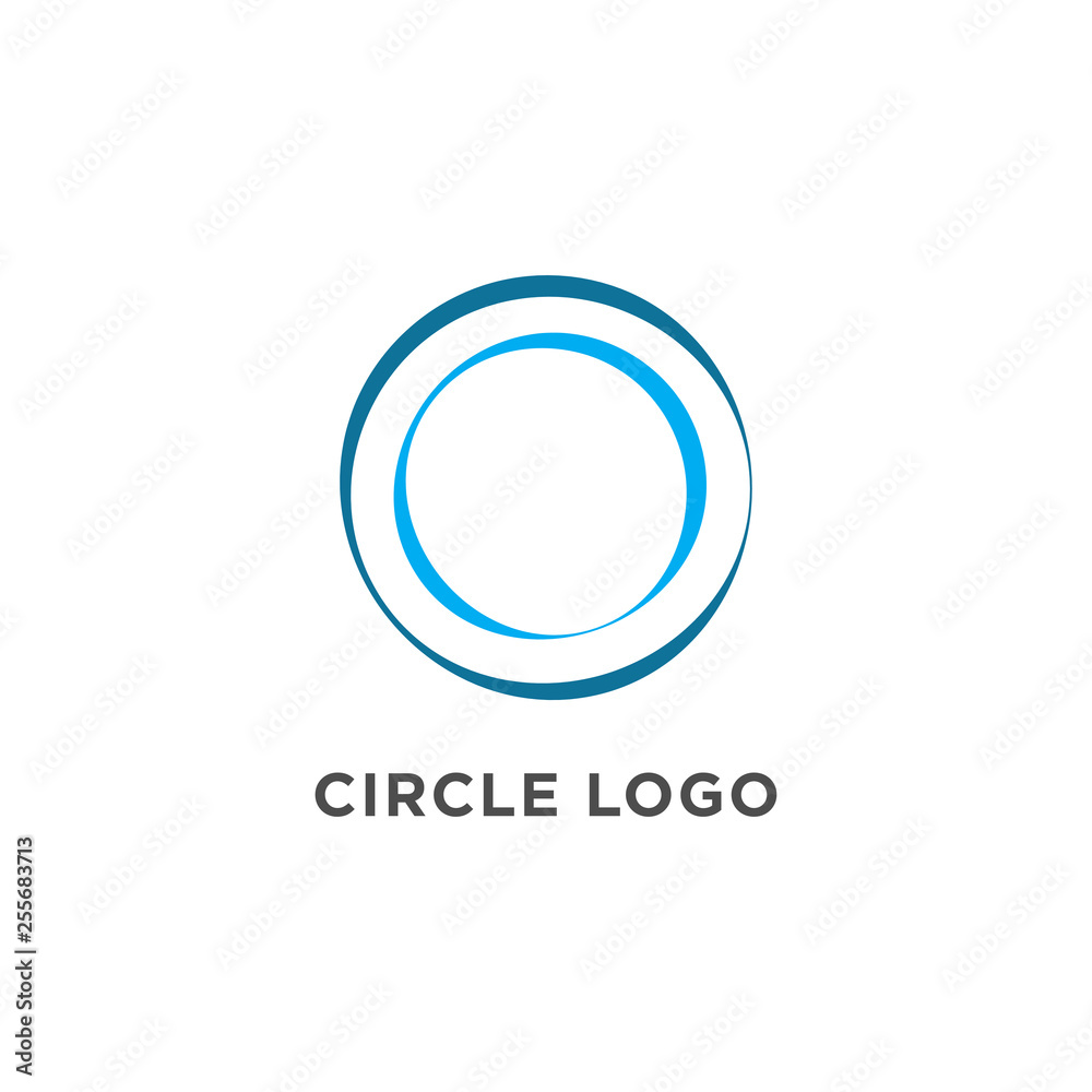 circle logo design vector