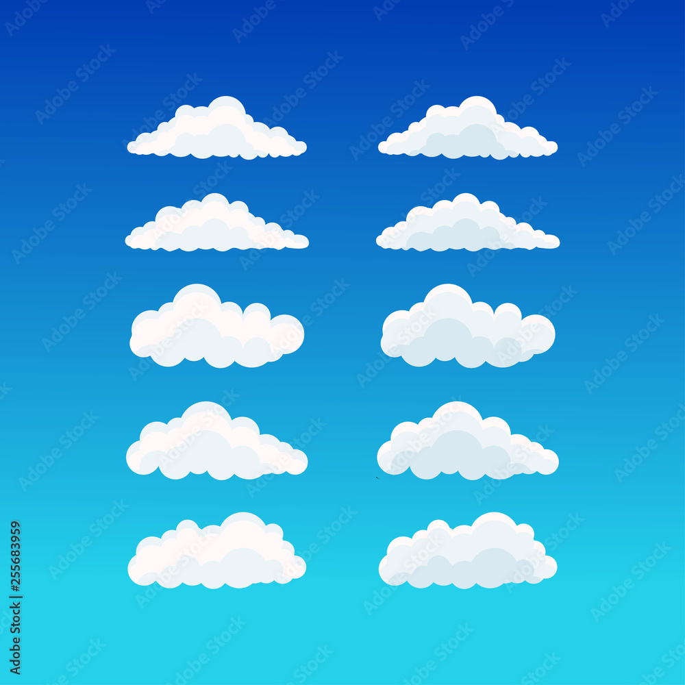 cloud vector design template