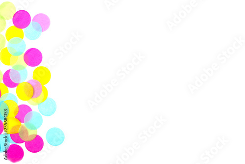 colored confetti isolate on white background universal