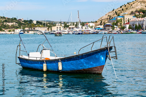 Boat in the sea harbor