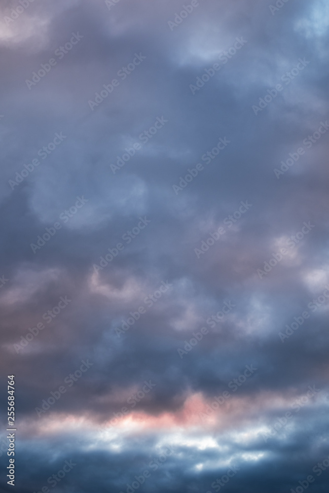evening sunset sky, colorful clouds