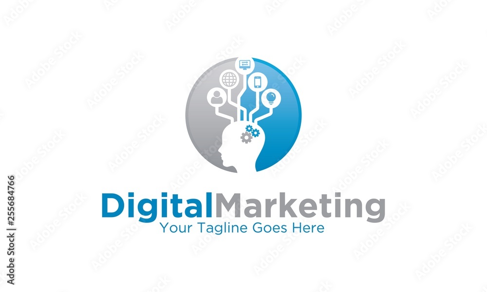 Fototapeta premium Digital Marketing Logo