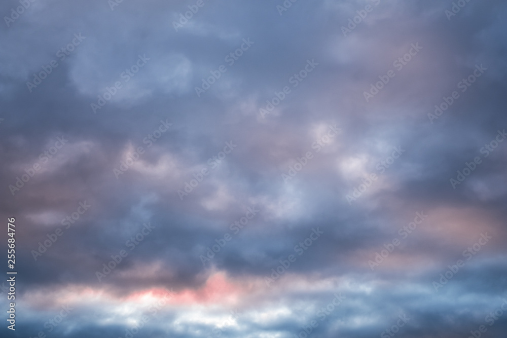 evening sunset sky, colorful clouds