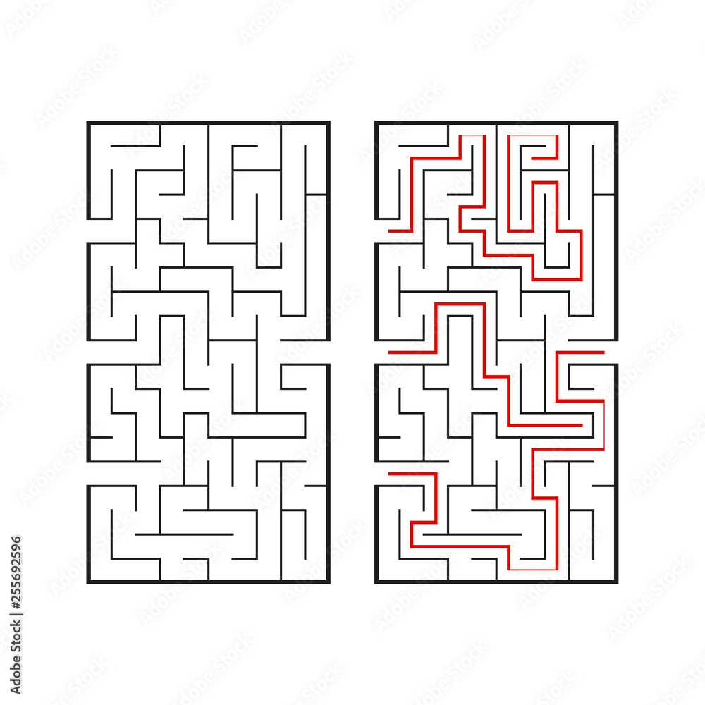 Abstact labyrinth. Game for kids. Puzzle for children. Maze conundrum. Vector illustration Abstact labyrinth. Game for kids. Puzzle for children. Maze conundrum. Vector illustration