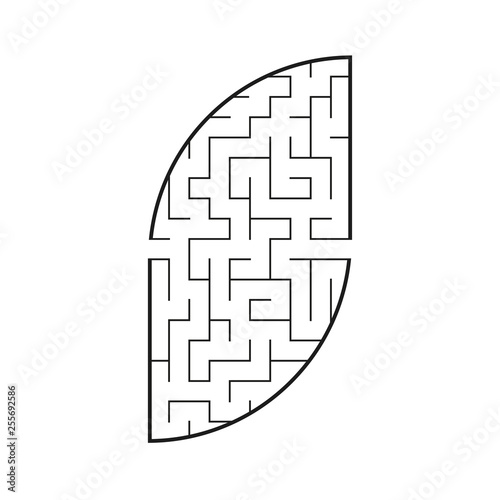 Abstact labyrinth. Game for kids. Puzzle for children. Maze conundrum. Vector illustration photo