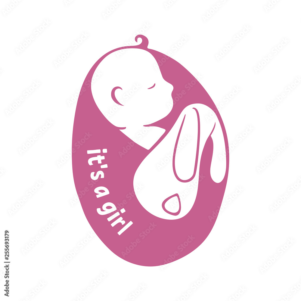 Obraz premium A girl was born.