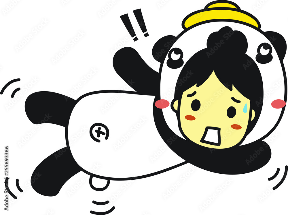 little girl in panda costume little girl in panda costume