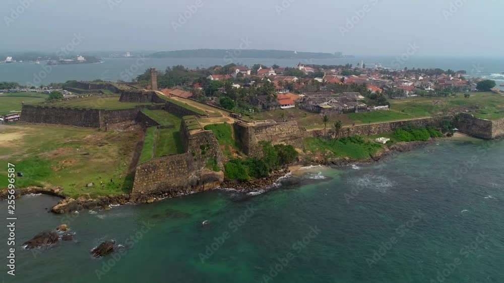 Aerial. Galle city view. Sri Lanka. Aerial. Galle city view. Sri Lanka.