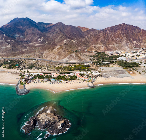 Photography Fujairah sandy beach in the United Arab Emirates