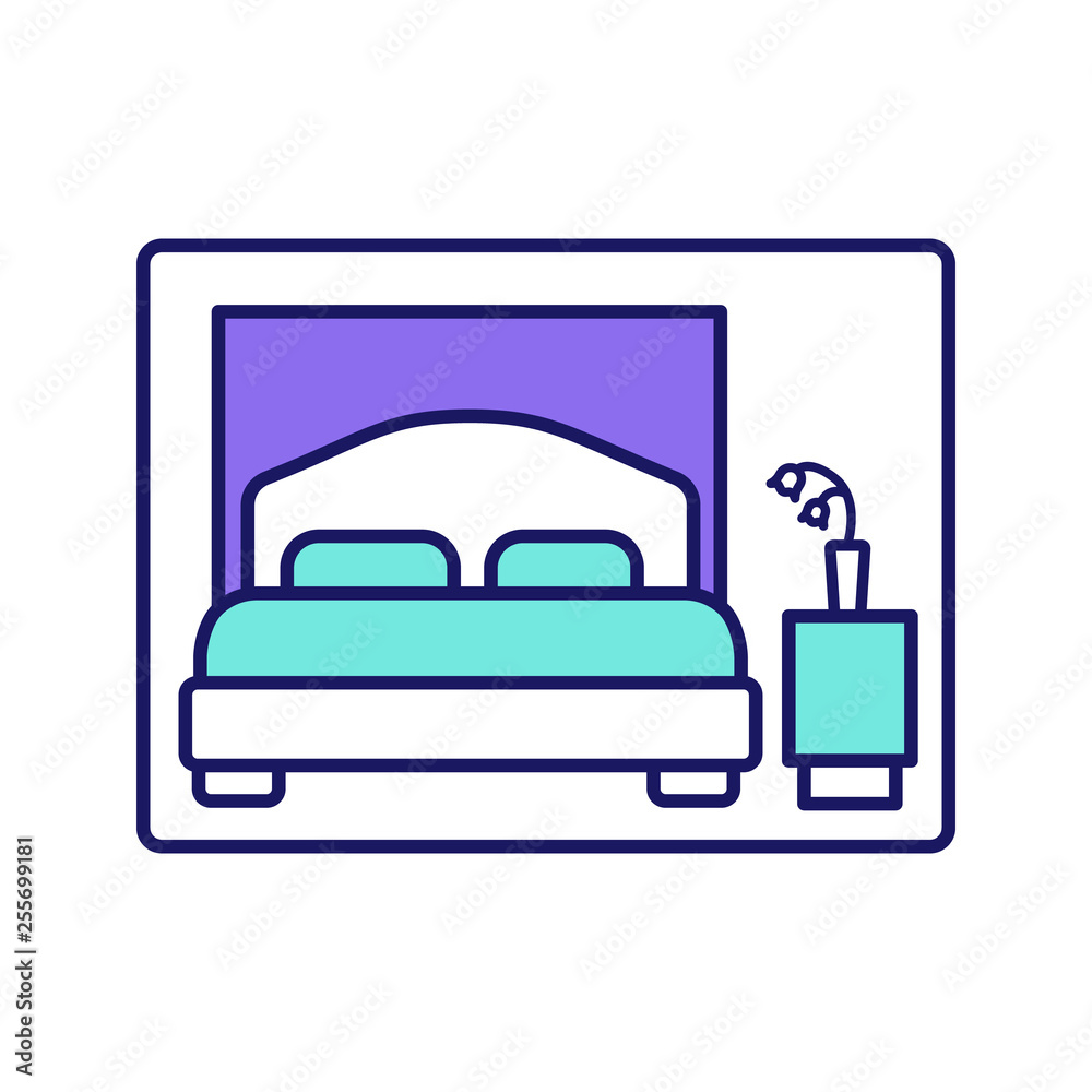 Bedroom color icon