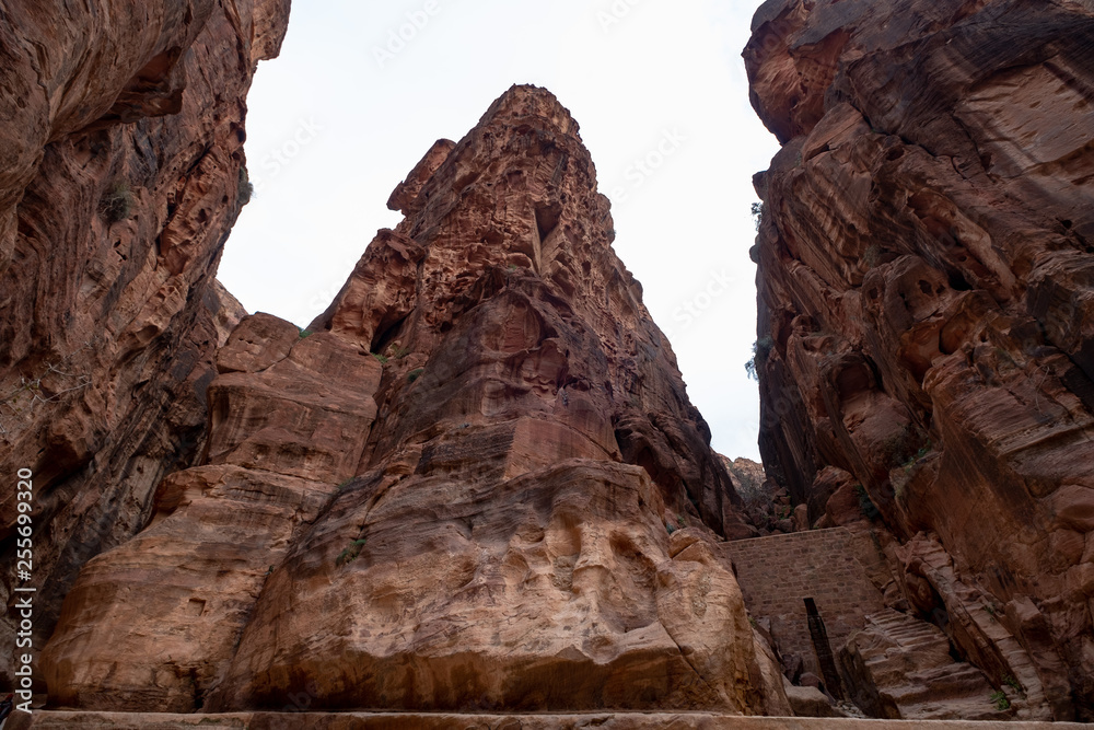 The Siq canyon in Petra Jordan