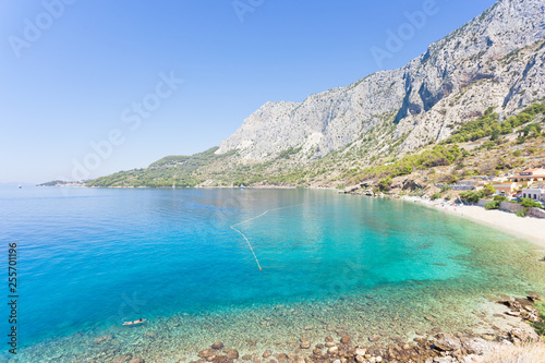 Drasnice, Dalmatia, Croatia - Overview across the beautiful bay of Drasnice