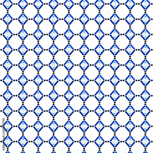 Seamless geometric pattern of abstract lines, shapes, spots, colored fabric, Wallpaper, covers, surface, printing, wrapping, scrapbooking. Vector illustration