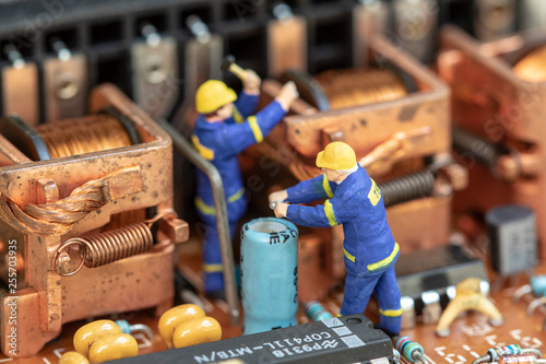 Miniature people maintenance electronic device component.