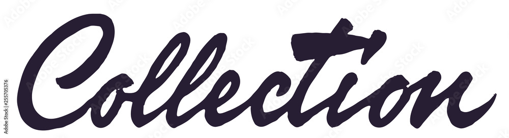 Collection vector lettering. Handwritten text label. Freehand typography design Collection vector lettering. Handwritten text label. Freehand typography design