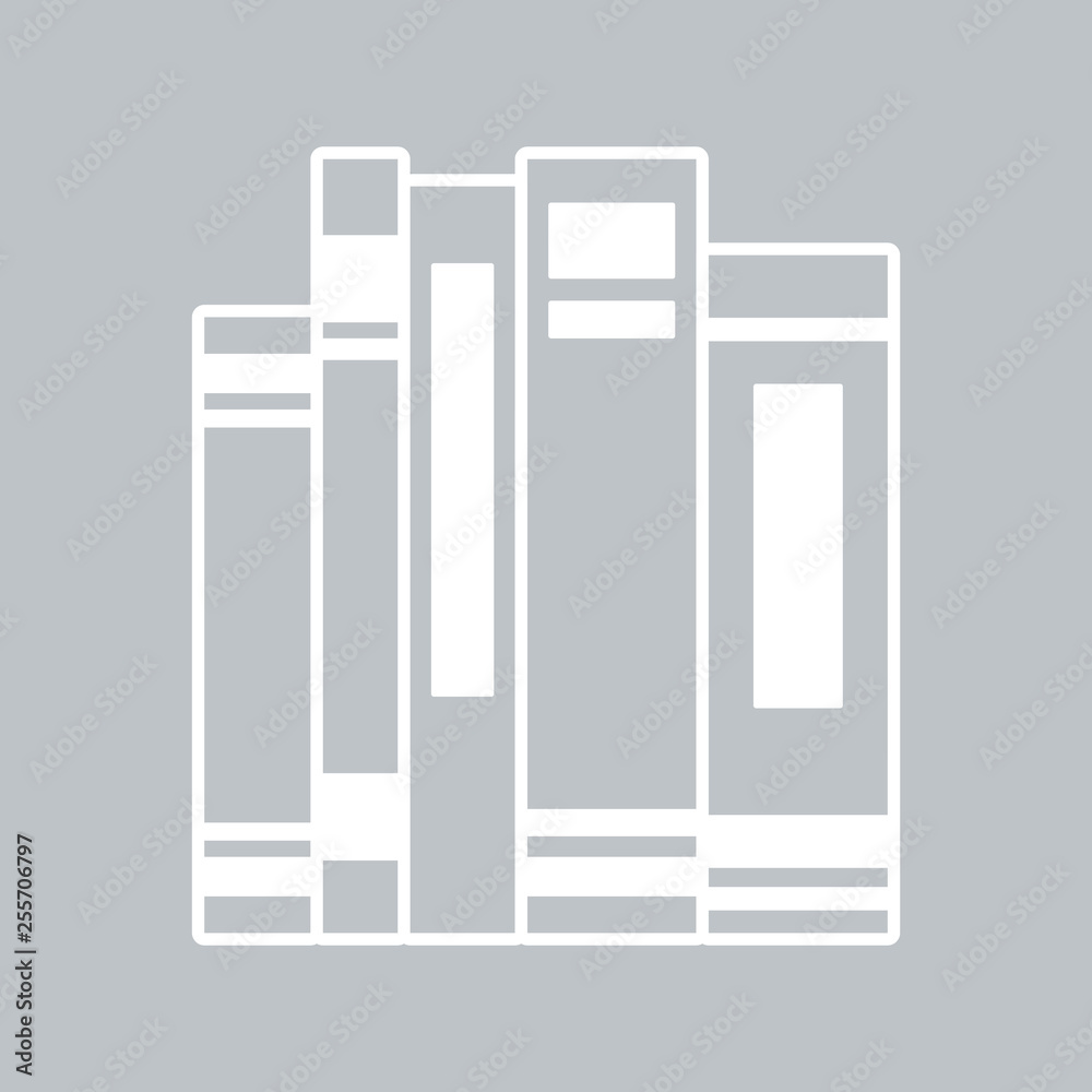 Book flat icon on gray background for any occasion Book flat icon on gray background for any occasion