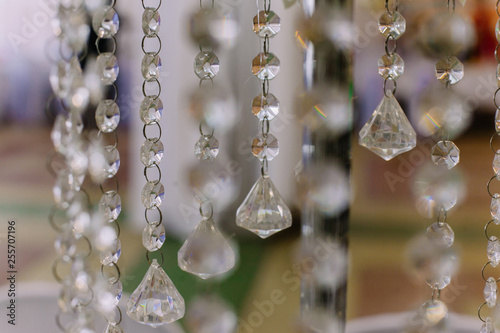 Hanging glass crystal © antonkorobkov