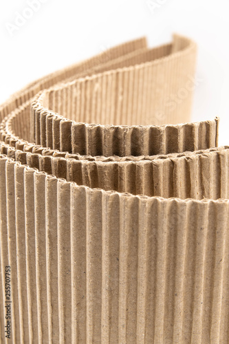 Brown paper box or corrugated cardboard inner layer